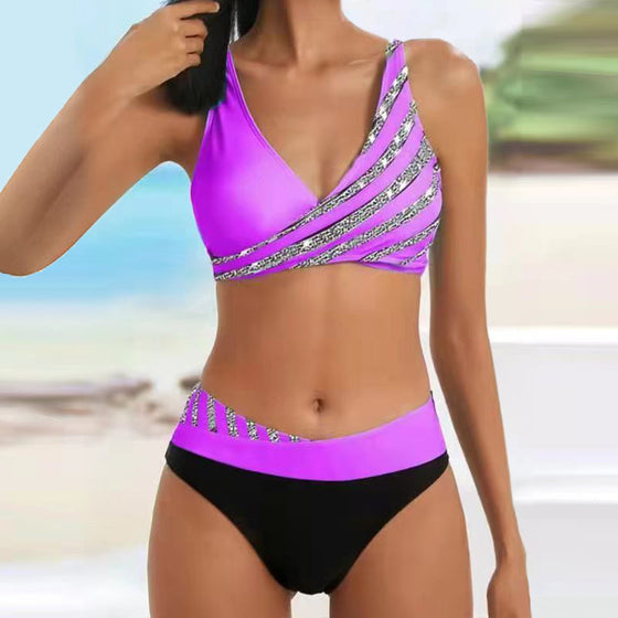 Neuer Bikini mit Split-Print