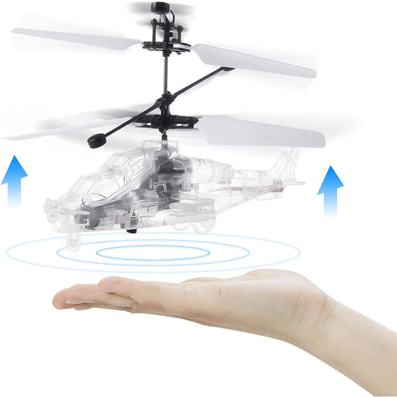Transparentes Induktionshubschrauberspielzeug