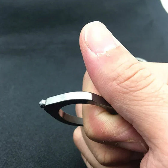 Einzelner Fingerring Schlüsselanhänger