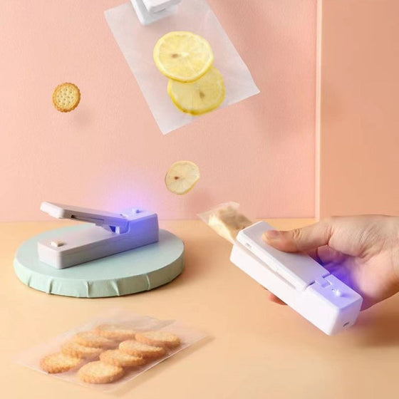 2 in 1 USB aufladbare Mini-Beutelschweißmaschine mit Schneidemesser
