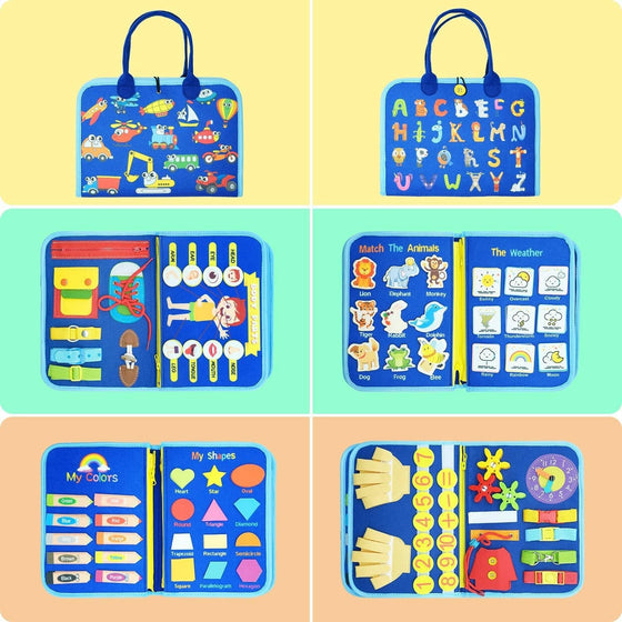 Magisches Buch aus Filz zum frühen Lernen