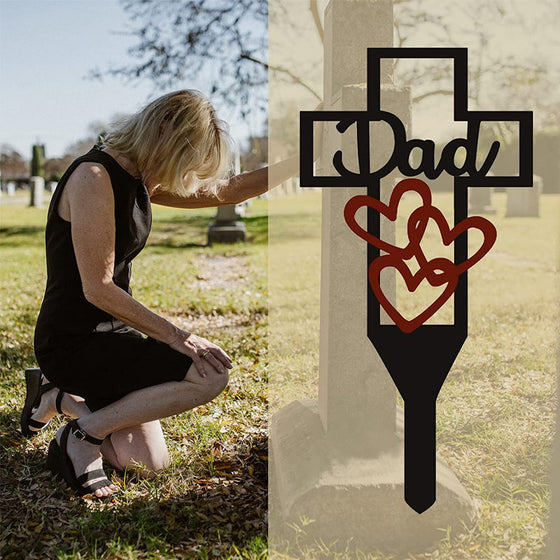 Friedhofs-Gedenkkreuzpfahl für Eltern