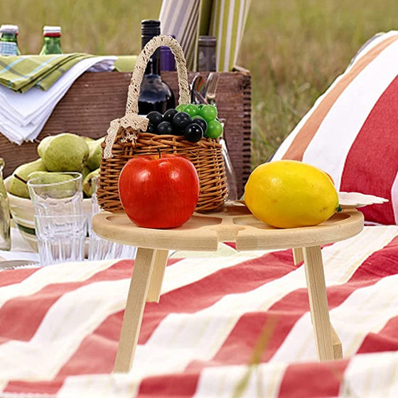 Klappbarer Picknicktisch aus Holz