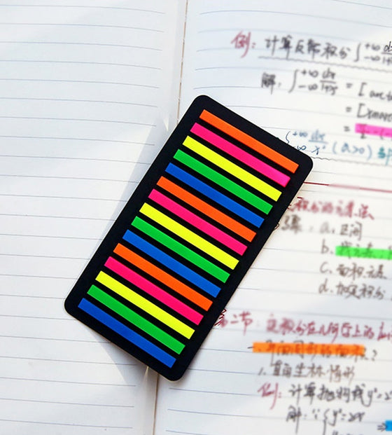 Fluoreszierende Klebezettel