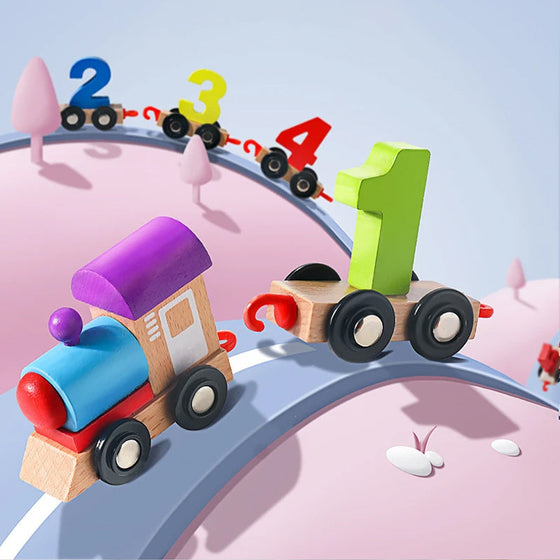 💥Digitales Zugspielzeug aus Holz