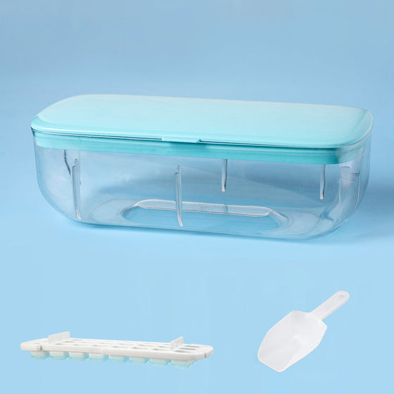 Drücken Sie den Eiswürfelbereiter