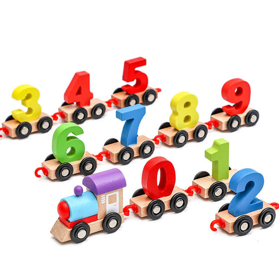 💥Digitales Zugspielzeug aus Holz