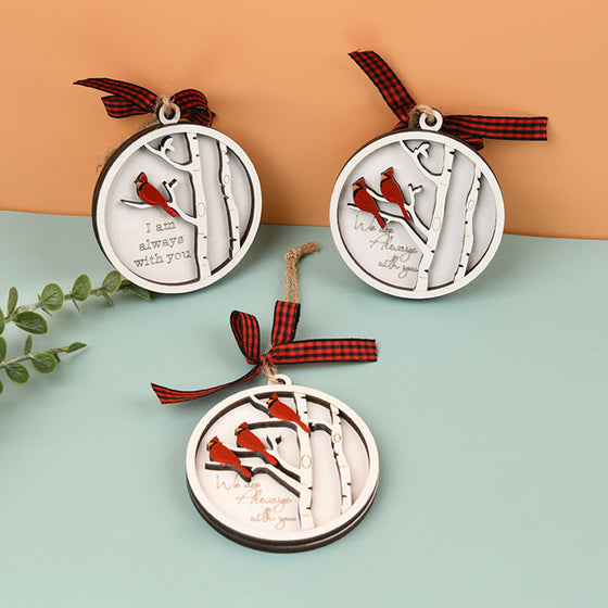 Handgefertigter Gedenkschmuck mit Kardinälen