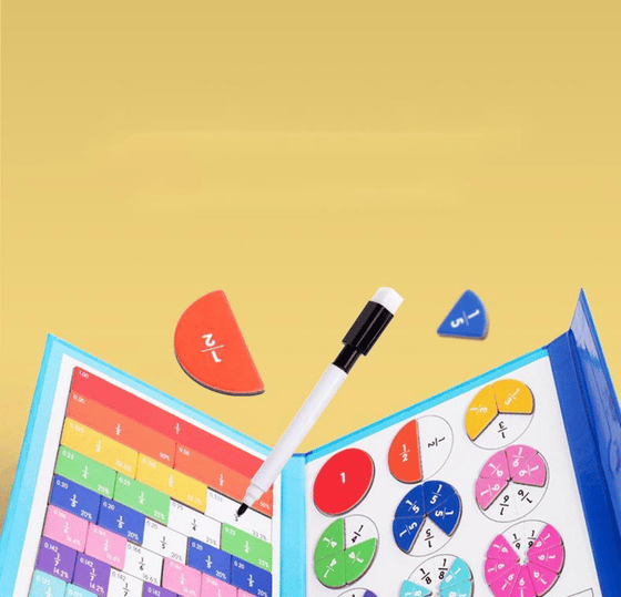 Montessori Magnetisches Buch-Bruchteil-Puzzle für Kinder