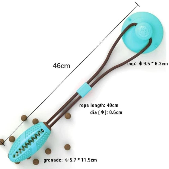 Dog Bite Toy Interaktives Leckerspielzeug mit Saugnapf