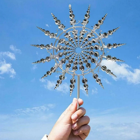 Garden Magic Kinetische Windmühle aus Metall