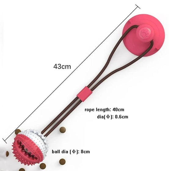 Dog Bite Toy Interaktives Leckerspielzeug mit Saugnapf