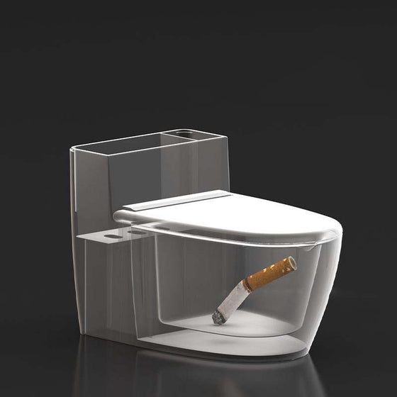 Kreative Aschenbecher-Toilettenform