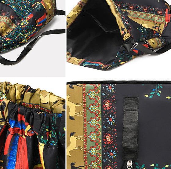 Faltbarer Sportrucksack mit großem Fassungsvermögen und Kordelzug