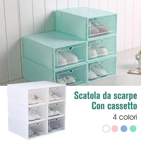 Schuhkarton mit Schublade