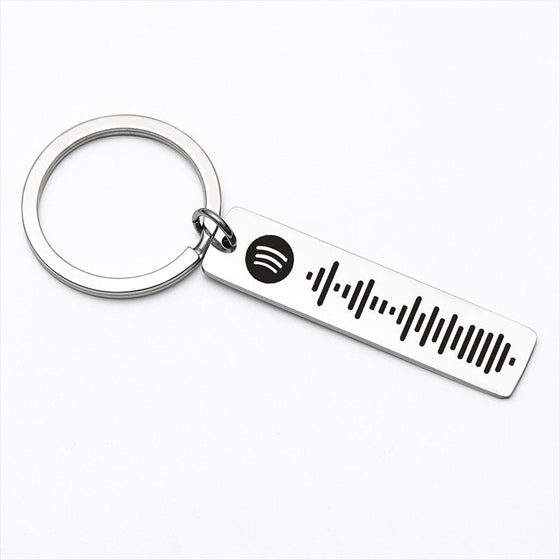 Benutzerdefinierter Spotify-Code-Musik-Schlüsselanhänger