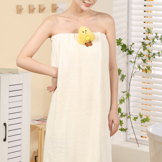 Baderock, Trockenes Haar, Kappe, Zweiteiliges Cartoon-Puppen-Badetuch