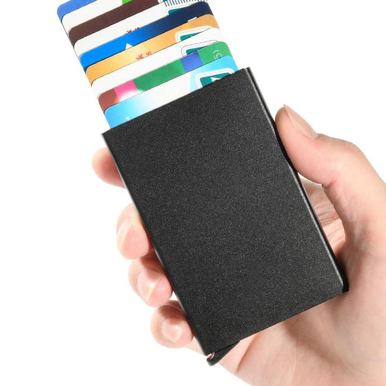 Automatische aufklappbare Geldbörse mit RFID-Blockierung