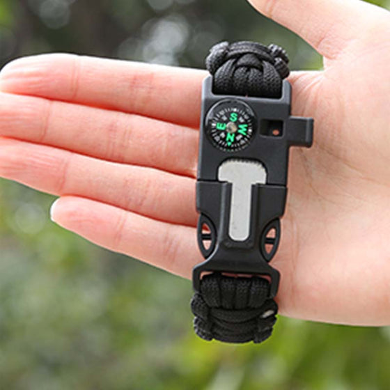 Multifunktionales Überlebensarmband aus Paracord