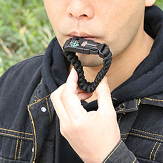 Multifunktionales Überlebensarmband aus Paracord