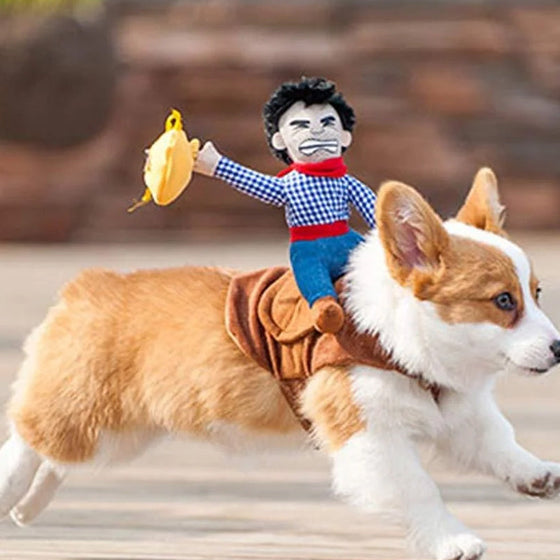 Hundekostüm - Cowboyreiter