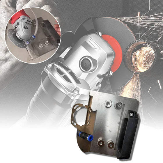 Winkelschleiferständer für das Schneiden von Fliesen mit 45° Fase