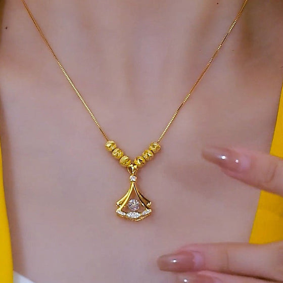 Schicke Ginkgoblatt-Halskette