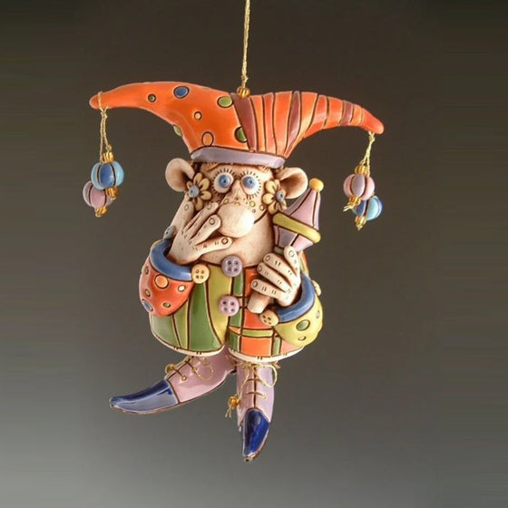 Bunte Narrenglocken-Ornamente