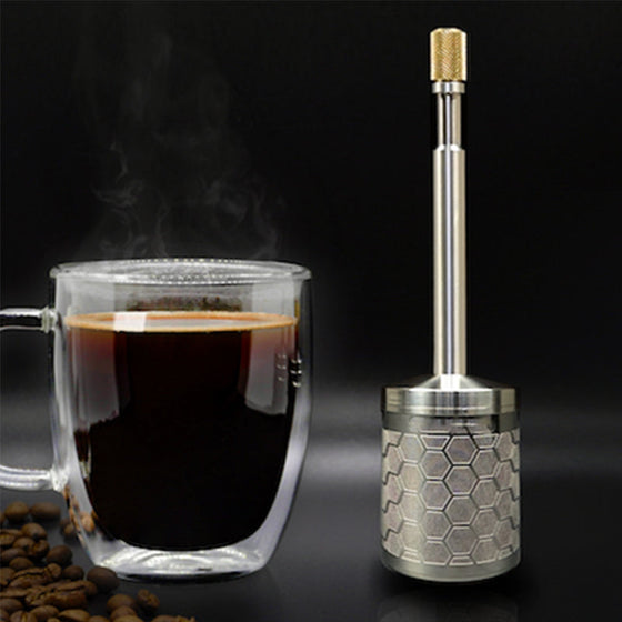 (Vorverkauf, Versand nach dem 15. Juni) Manueller Kaffeefilter aus rostfreiem Stahl