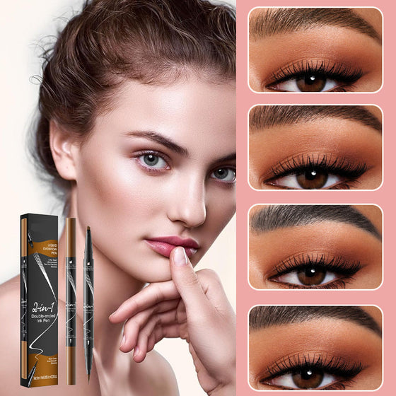 Natural Color Split Flüssiger Augenbrauenstift mit zwei Enden