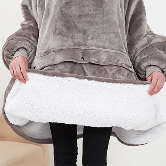Beidseitig velour-heizender lässiger Hoodie