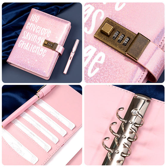 100-Tage-Sparherausforderungs-Loseblatt-Ledger