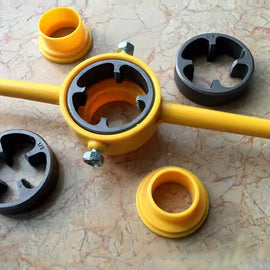 6-teiliger Satz Wasserrohrzange Kunststoffrohrzange Gewindebohrer-Set