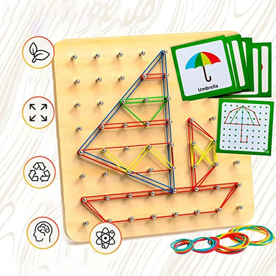 Geoboard aus Holz