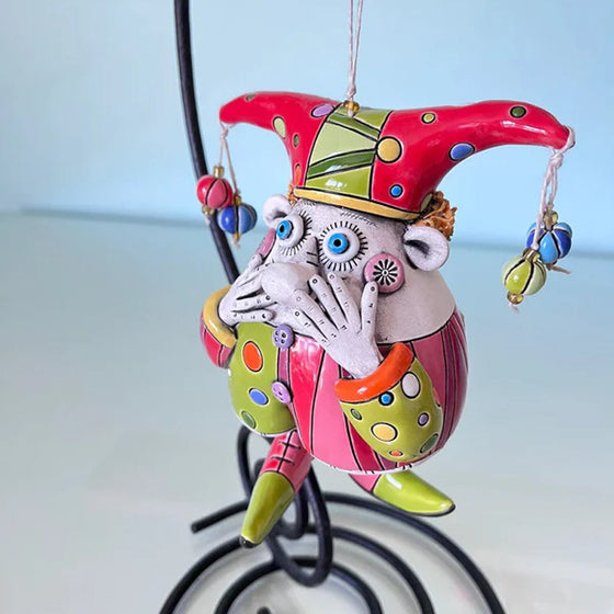 Bunte Narrenglocken-Ornamente