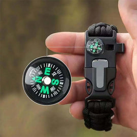 Multifunktionales Überlebensarmband aus Paracord