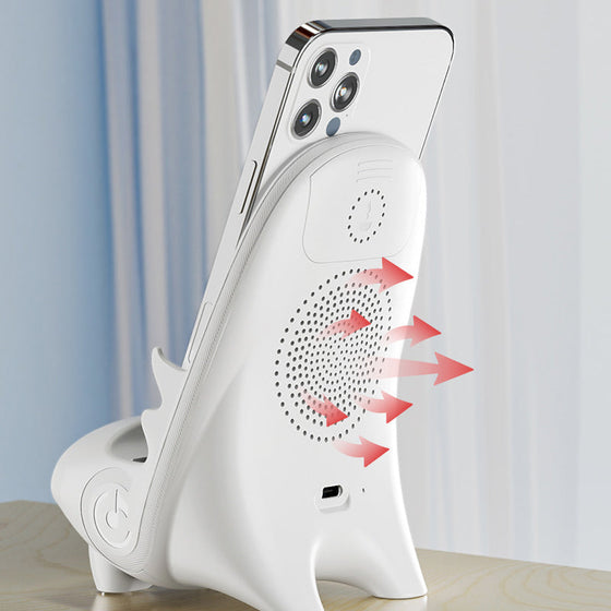 Mini-Stuhl, kabelloses Schnellladegerät, multifunktionaler Telefonhalter