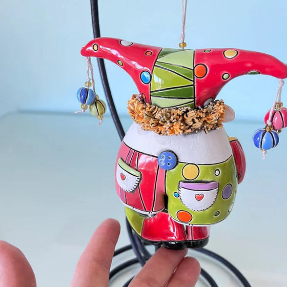 Bunte Narrenglocken-Ornamente
