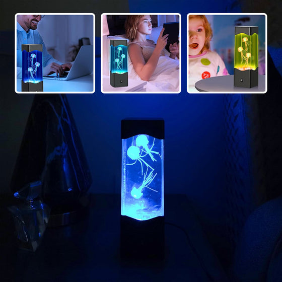 Multicolor-Quallen-Lavalampe