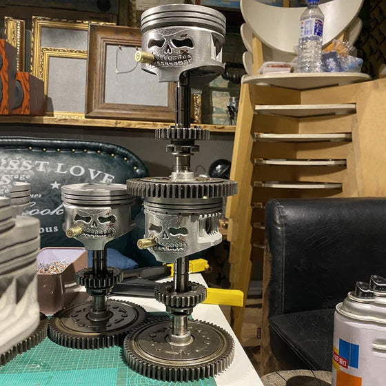 Kolben-Schädel-Gesichts-Skulptur