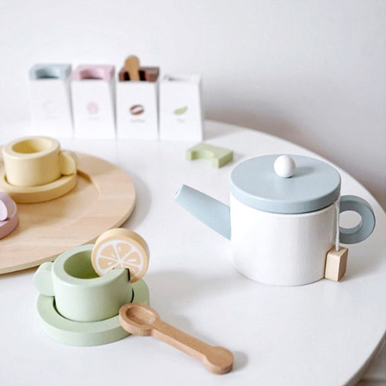 Nachmittagstee Holzspielzeugset