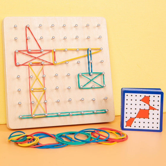 Geoboard aus Holz