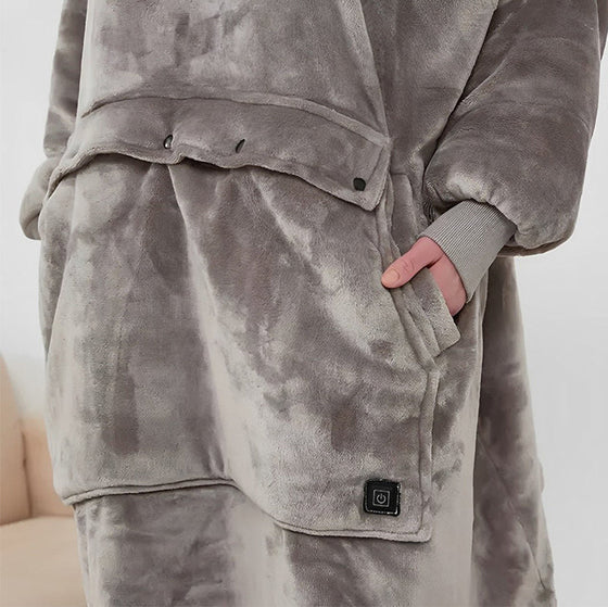 Beidseitig velour-heizender lässiger Hoodie
