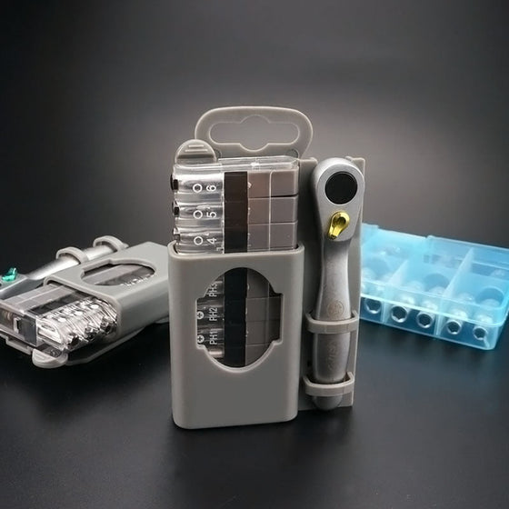 Mini-Schraubendreher-Kombiset positiv und negativ