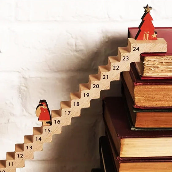 Lustiger Santa Treppen Countdown Kalender