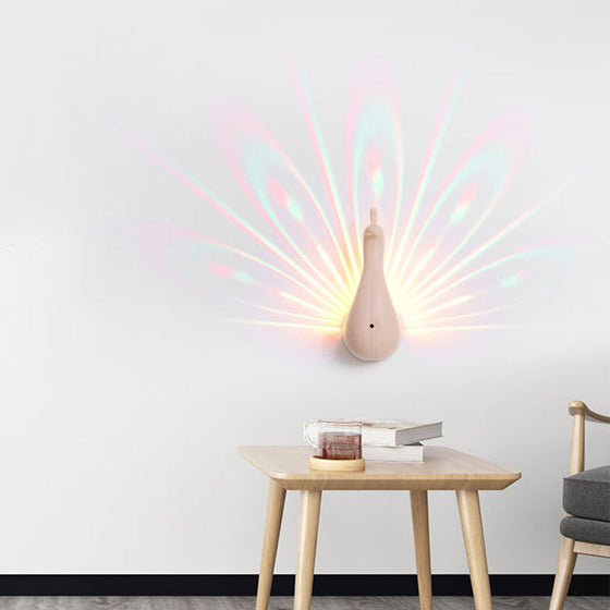 Peacock LED-Projektor-Wandleuchten für Schlafzimmer