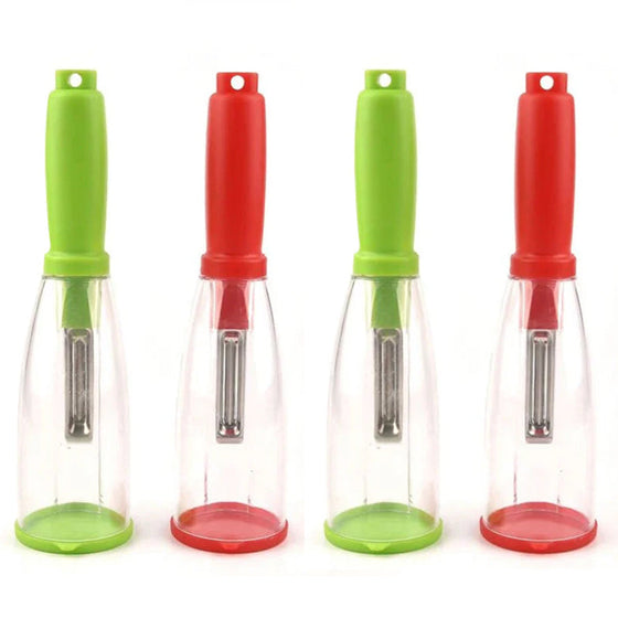 Aufbewahrungsschäler - Schäler mit Mülleimer