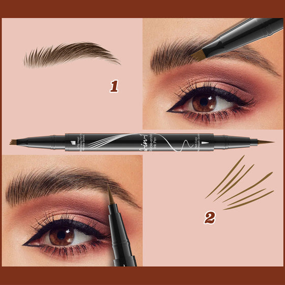 Natural Color Split Flüssiger Augenbrauenstift mit zwei Enden