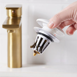 Pop-Up-Bounce-Abfluss für Waschbecken aus Keramik