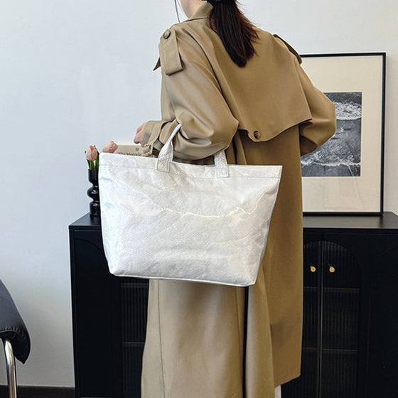 Damen-Totebag mit Buchstaben-Print